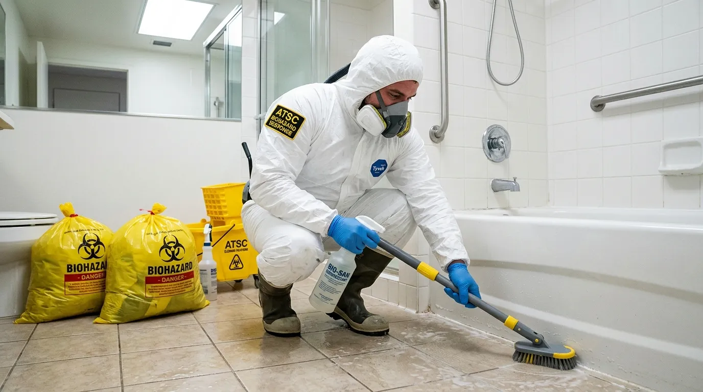 Decontamination equipment deployed for Blood Cleanup in Deer Park